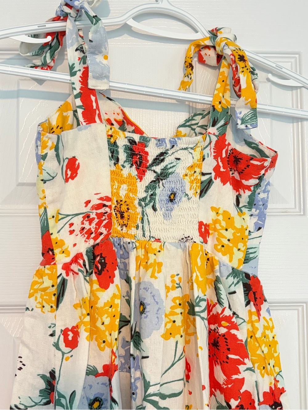 Urban Outfitters Positano Linen Blend Floral Midi Dress - Size XS - Picture 10 of 12